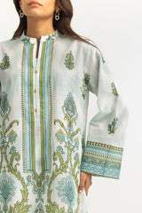 UAE-Cross Hatch Printed Shirt And Dupatta