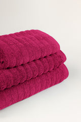 UAE-Deep Pink Combed Plain Towel