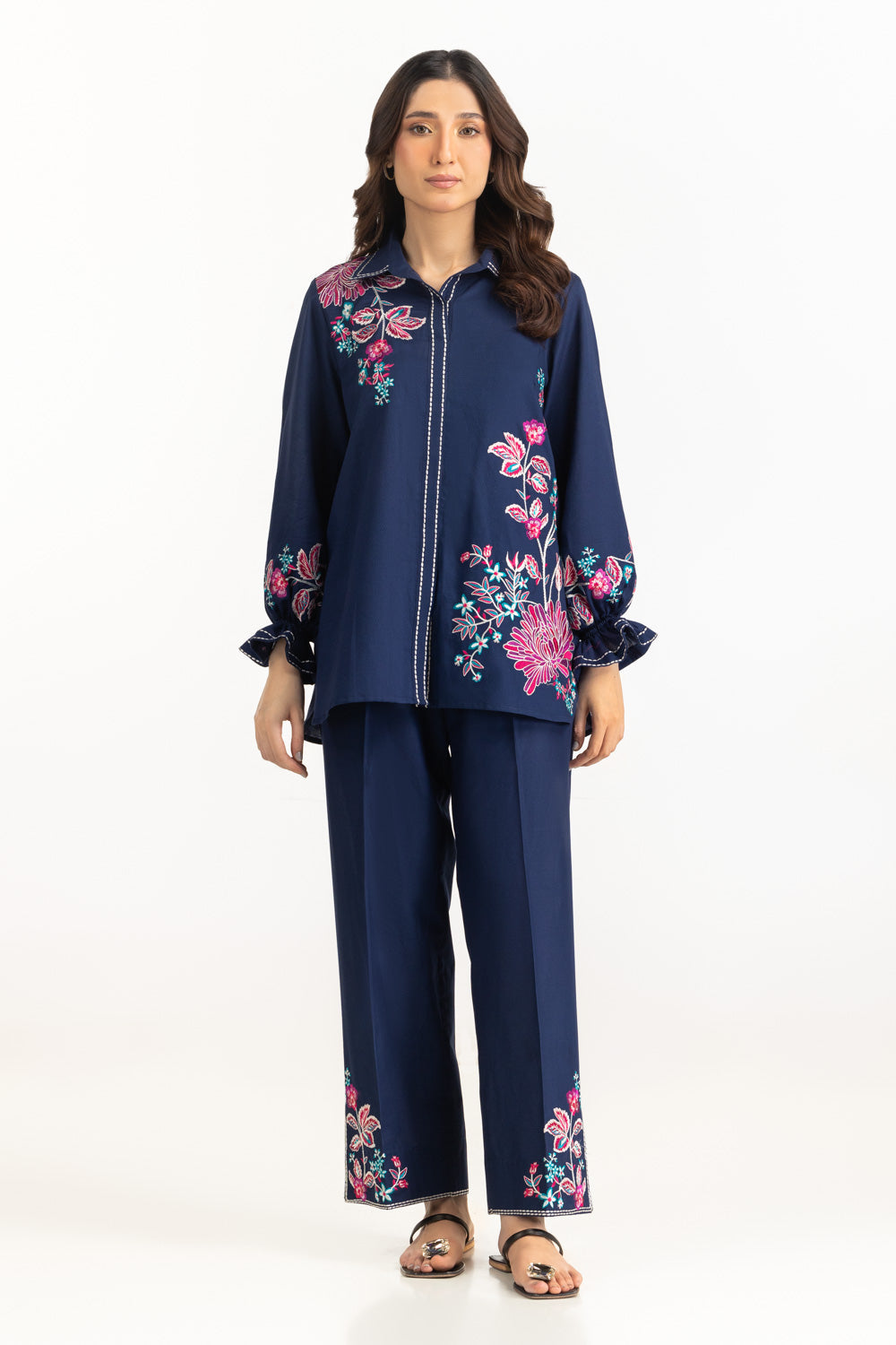 UAE-Dobby Embroidered Co-Ord Set IPST-77238