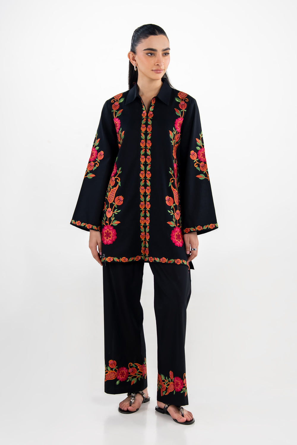 UAE-Dobby Embroidered Co-Ord Set IPST-77239