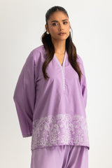 UAE- Dobby Embroidered Co-Ord Set