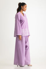UAE- Dobby Embroidered Co-Ord Set