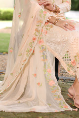 UAE-3 Piece Embroidered Lawn Suit with Chiffon Dupatta