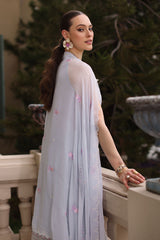 UAE-3 Piece Embroidered Lawn Suit with Chiffon Dupatta