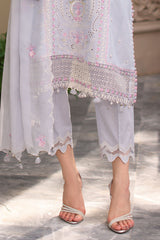UAE-3 Piece Embroidered Lawn Suit with Chiffon Dupatta