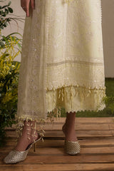 UAE-3 Piece Embroidered Lawn Suit with Embroidered Chiffon Dupatta PM-62004