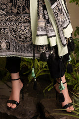 UAE-3 Piece Embroidered Lawn Suit with Embroidered Chiffon Dupatta PM-62005