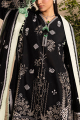 UAE-3 Piece Embroidered Lawn Suit with Embroidered Chiffon Dupatta PM-62005