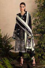 UAE-3 Piece Embroidered Lawn Suit with Embroidered Chiffon Dupatta PM-62005