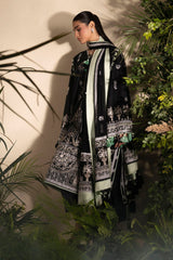UAE-3 Piece Embroidered Lawn Suit with Embroidered Chiffon Dupatta PM-62005