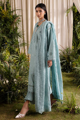 UAE-3 Piece Embroidered Lawn Suit with Embroidered Chiffon Dupatta PM-62006