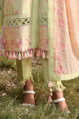 UAE-3 Piece Embroidered Lawn Suit with Embroidered Chiffon Dupatta PM-62016