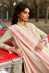 UAE-3 Piece Embroidered Lawn Suit with Embroidered Chiffon Dupatta PM-62016