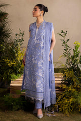 UAE-3 Piece Embroidered Lawn Suit with Embroidered Chiffon Dupatta PM-62017