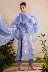UAE-3 Piece Embroidered Lawn Suit with Embroidered Chiffon Dupatta PM-62017