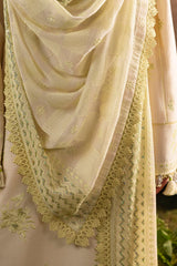 UAE-3 Piece Embroidered Lawn Suit with Embroidered Chiffon Dupatta PM-62018
