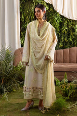 UAE-3 Piece Embroidered Lawn Suit with Embroidered Chiffon Dupatta PM-62018