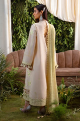 UAE-3 Piece Embroidered Lawn Suit with Embroidered Chiffon Dupatta PM-62018