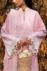 UAE-3 Piece Sequins Embroidered Lawn Suit with Chiffon Dupatta PM-62020