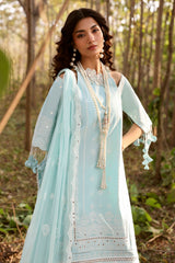 UAE-3 Piece Sequins Embroidered Lawn Suit with Chiffon Dupatta PM-62024