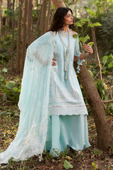 UAE-3 Piece Sequins Embroidered Lawn Suit with Chiffon Dupatta PM-62024