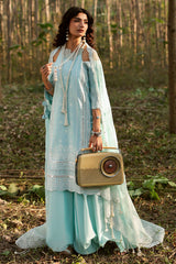 UAE-3 Piece Sequins Embroidered Lawn Suit with Chiffon Dupatta PM-62024