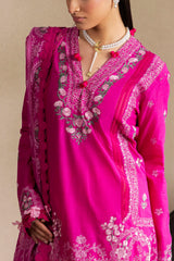 UAE-3 Piece Embroidered Lawn Suit with Embroidered Chiffon Dupatta PM-62029