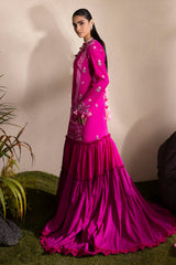 UAE-3 Piece Embroidered Lawn Suit with Embroidered Chiffon Dupatta PM-62029