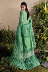 UAE-3 Piece Embroidered Lawn Suit with Embroidered Chiffon Dupatta PM-62031