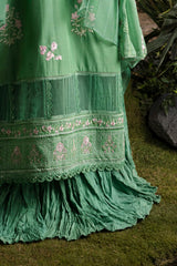UAE-3 Piece Embroidered Lawn Suit with Embroidered Chiffon Dupatta PM-62031