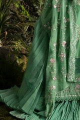 UAE-3 Piece Embroidered Lawn Suit with Embroidered Chiffon Dupatta PM-62031