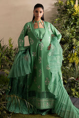 UAE-3 Piece Embroidered Lawn Suit with Embroidered Chiffon Dupatta PM-62031