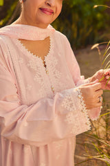 UAE-3 Piece Embroidered Lawn Suit with Embroidered Chiffon Dupatta PM-62046