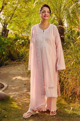 UAE-3 Piece Embroidered Lawn Suit with Embroidered Chiffon Dupatta PM-62046
