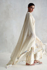 UAE-3 Piece Embroidered Cotton Nylon Suit with Jacquard Dupatta and Dyed Inner