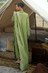 UAE-3 Piece Embroidered Karandi Suit with Embroidered Karandi Dupatta