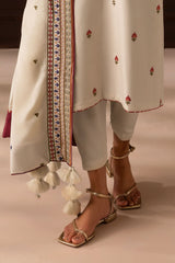 UAE-3 Piece Embroidered Karandi Suit