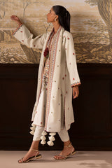UAE-3 Piece Embroidered Karandi Suit