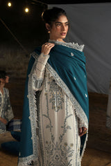 UAE-3 Piece Embroidered Khaddar Suit with Embroidered Khaddar Dupatta
