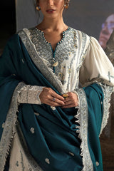 UAE-3 Piece Embroidered Khaddar Suit with Embroidered Khaddar Dupatta