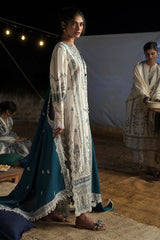 UAE-3 Piece Embroidered Khaddar Suit with Embroidered Khaddar Dupatta