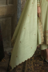 UAE-3 Piece Embroidered Khaddar Suit with Embroidered Khaddar Dupatta