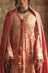 UAE-3 Piece Embroidered Khaddar Suit with Embroidered Khaddar Dupatta