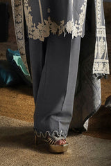 UAE-3 Piece Embroidered Khaddar Suit with Embroidered Khaddar Dupatta