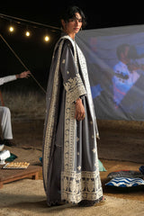 UAE-3 Piece Embroidered Khaddar Suit with Embroidered Khaddar Dupatta