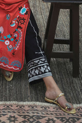 UAE-2 Piece Embroidered Khaddar Suit