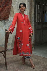 UAE-2 Piece Embroidered Khaddar Suit