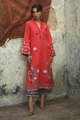 UAE-2 Piece Embroidered Khaddar Suit