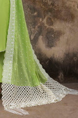 UAE-3 Piece Embroidered Jacquard Suit with Embroidered Denting Dupatta DN-52045