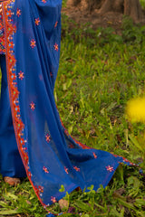 UAE-3 Piece Embroidered Lawn Suit with Embroidered Borders CL-52448